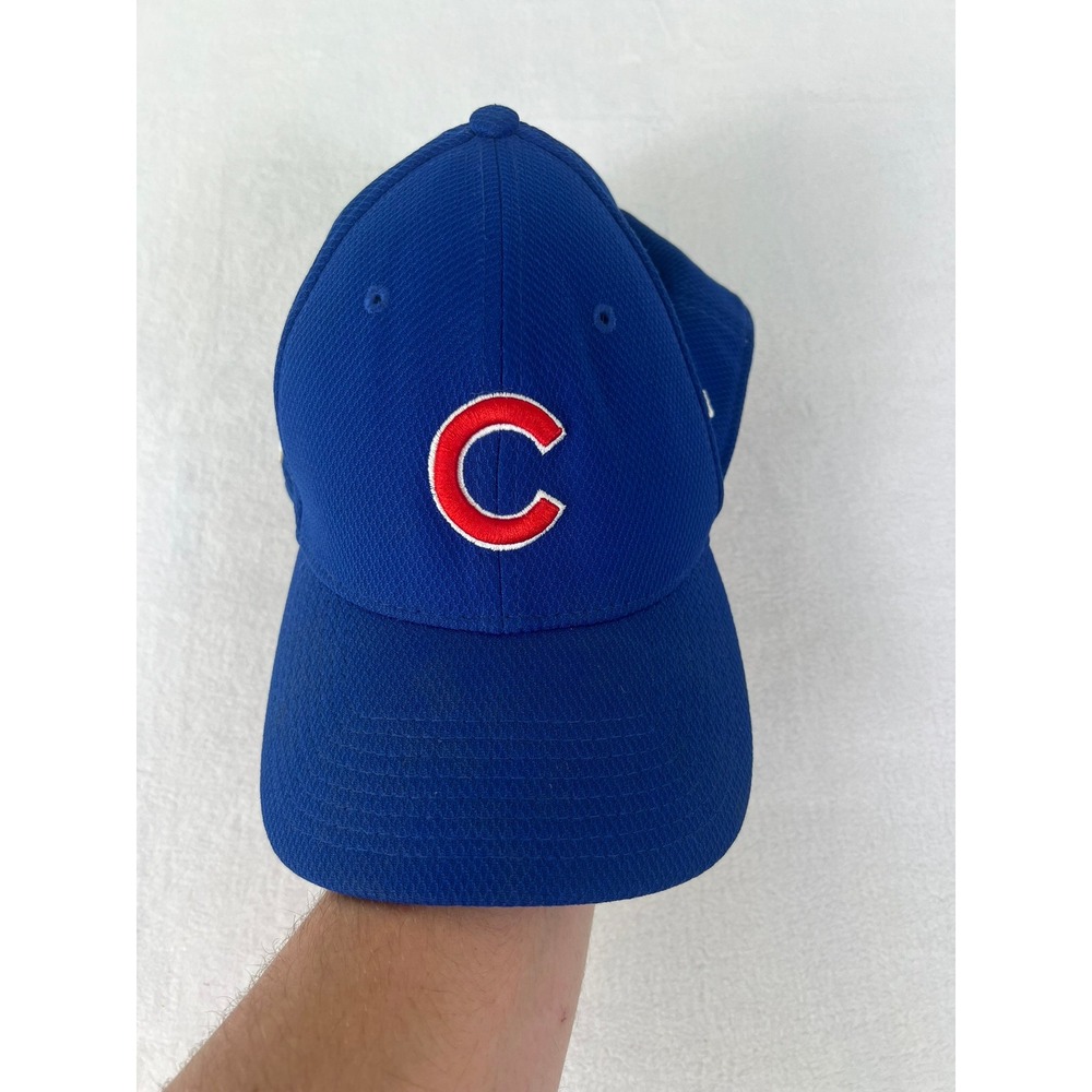 New Era Hat Mens‎ S/M Blue 2016 World Series Chicago Cubs 39THIRTY Baseball Cap